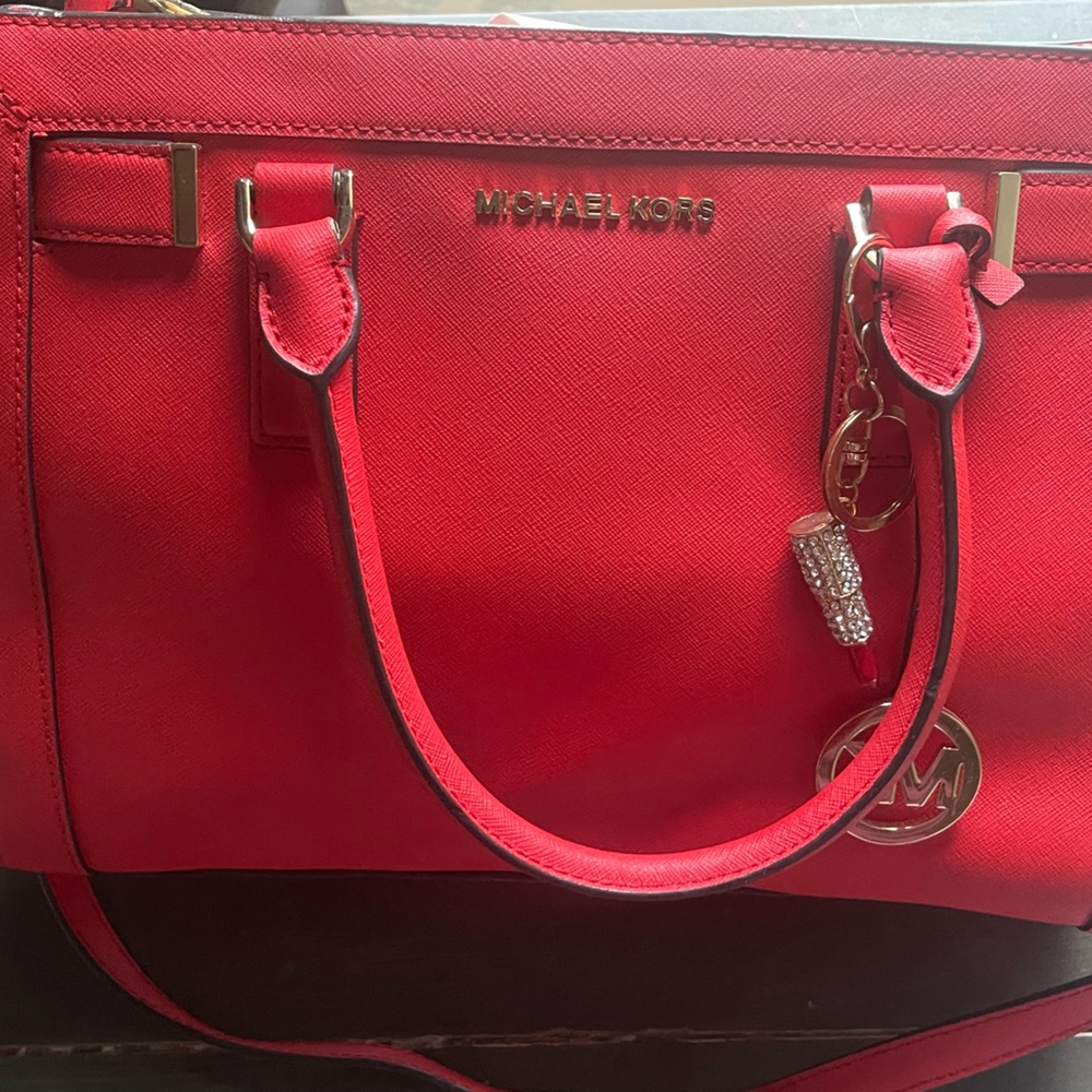Michael Kors Dillon dark sangria satchel